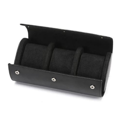 Estuche Poedagar® 3 Ranuras-Couro Preto