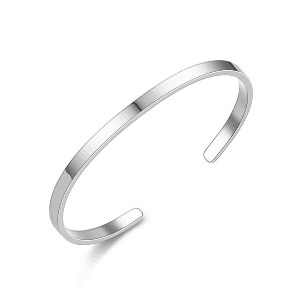 Pulsera Minimalista ajustable acero inoxidable (4mm)